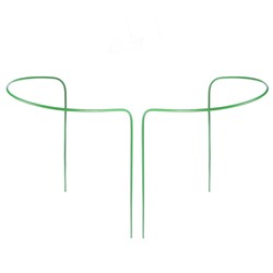 Кустодержатель, d=40 см, h=60 см, ножка d=0.3 см, металл, набор 2 шт., зелёный, Greengo