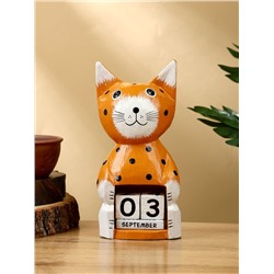 Календарь настольный «Котенок», 10×6×21 см, дерево