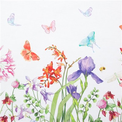 Фартук «Этель» Луговые цветы 70×60 см см, 100% хлопок, саржа 190 г/м²