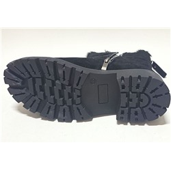 A523 черн Ботинки зима женские (36-41)/6