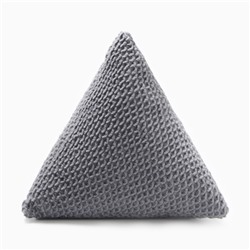 Подушка декоративная «Этель. Треугольник», d=40 см, серая