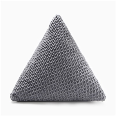 Подушка декоративная «Этель. Треугольник», d=40 см, серая