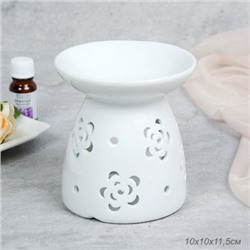 Аромалампа белая 10 см / XL-0014 /уп 48/