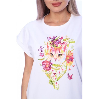 Футболка женская ФЖ063 (Белый)