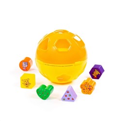 Полесье Игрушка развивающая "Оранжевая корова" "Шар" (в сеточке)