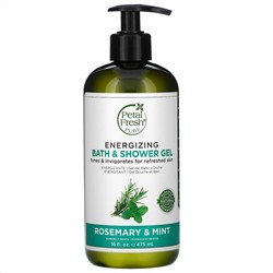 Petal Fresh, Pure, восстанавливающий гель для душа, розмарин и мята, 16 жидких унций (475 мл)