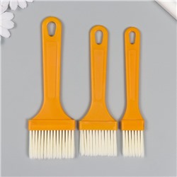 Набор кистей пластик набор 3 шт., 18.5×9 см, 17×5 см, 14.5×2 см