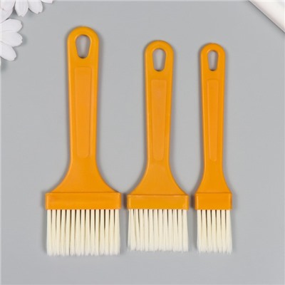 Набор кистей пластик набор 3 шт., 18.5×9 см, 17×5 см, 14.5×2 см