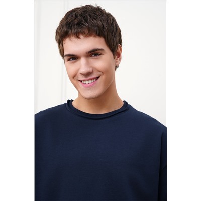 Мужская футболка оверсайз из футера двухнитки Happyfox