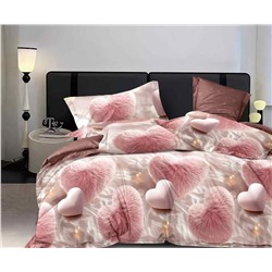 Постельное белье поплин эксклюзив на молнии - Перламутр