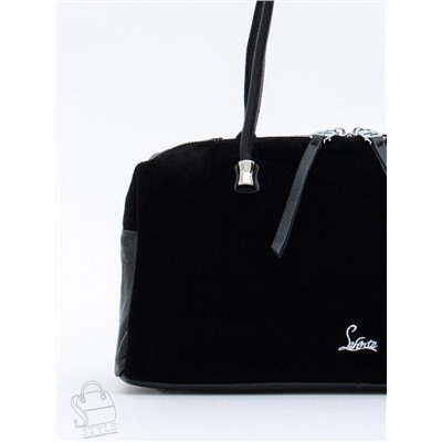 Сумка женская кожаная 98409SP black Velina Fabbiano-Safenta в Новосибирске