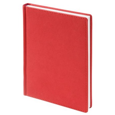 Ежедневник 2026 г. А5+ 336 стр."ВЕЛЬВЕТ/VELVET" (КРАСНЫЙ) 3-123/10 Bruno Visconti