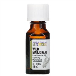 Aura Cacia, чистое эфирное масло, дикий чабрец, 15 мл (0,5 жидк. унции)
