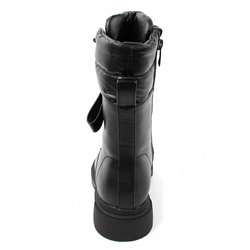 AL7869 черн Ботинки зима для девочек (33-38)/6