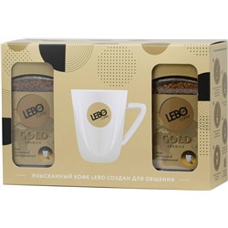 LEBO. Подарочный набор Gold с кружкой 200 гр. карт.упаковка