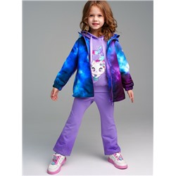 Куртка текстильная с полиуретановым покрытием для девочек (ветровка)