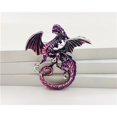 Брошь Лиловый Дракон