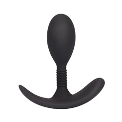 Черная анальная втулка Anal Play Plug S - 8,6 см.