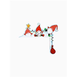 Новогодний декор на раму двери «Гномы», 25.5×20.4 см