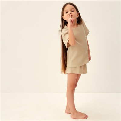 Пижама детская SL HOME, размер 38 (146-152 см), бежевая
