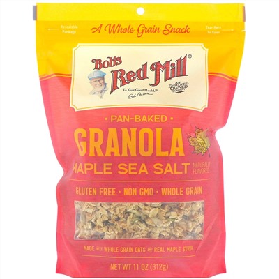 Bob's Red Mill, Печеная гранола, кленовый сироп и морская соль, 312 г (11 унций)