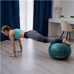 УЦЕНКА Фитбол ONLYTOP, d=65 см, 900 г, антивзрыв, зелёный