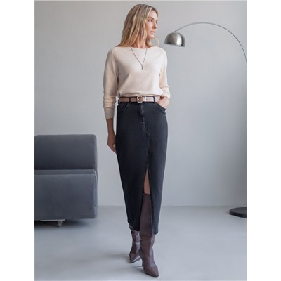 Джемпер тонкой вязки из хлопка с кашемиром