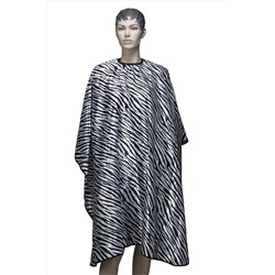 Dewal Пеньюар для стрижки «Городские джунгли», 145 х 160 см, полиэстер, зебра KRISTALLER, 1130398