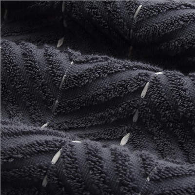 Коврик махровый SL HOME: Lines «Гри Сандре», 50×70 см, хлопок 100%