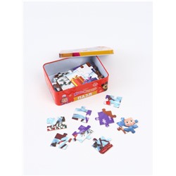 УЦЕНКА Пазл в металлической коробке «Маша и Медведь», 54 детали