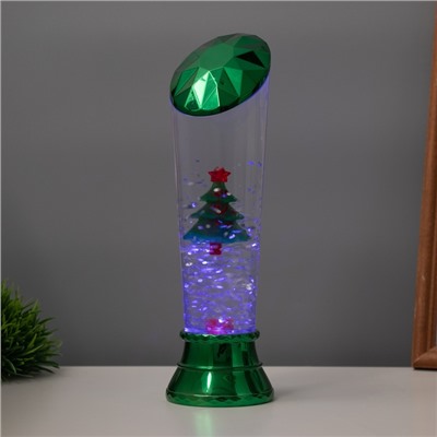 Лава лампа «Елка» LED 3хААА, USB зеленый 6.5×6.5×23.7 см