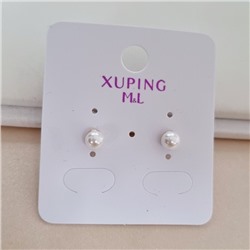 Серьги гвоздики маленькие жемчужины коллекция "Xuping ML" покрытие позолота, вставка: искусственный жемчуг, арт.101.236
