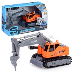 Машина "Бур" оранжевый, световые эффекты, в коробке