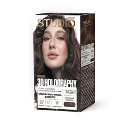 Стойкая крем-краска для волос Studio Professional 3D Holography 3.4 Горький шоколад