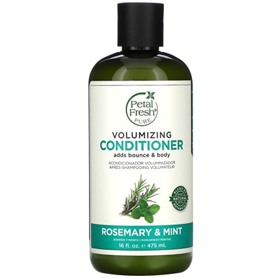 Petal Fresh, Pure, кондиционер для придания объема, розмарин и мята, 16 жидких унций (475 мл)