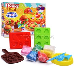 Набор с тестом для лепки "Бургер и пицца" 24 см Happy Doh