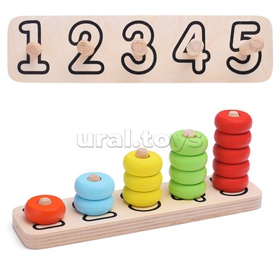 Пирамидка "Счеты" 15 дет.