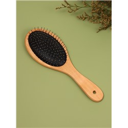 Расчёска массажная, деревянная, 8.2×23.3(±1) см