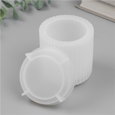Молд силикононовый «Шкатулка. Рельеф» с крышкой 7.5×7.5×7.8 см