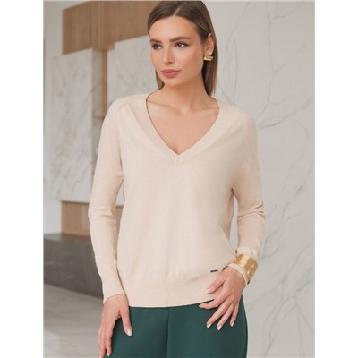 Джемпер тонкой вязки из хлопка с кашемиром