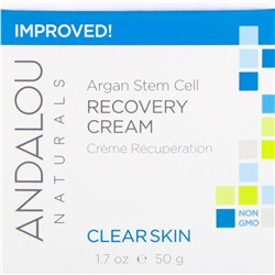 Andalou Naturals, Восстанавливающий крем со стволовыми клетками аргании, очистка кожи, 50 мл (1,7 жидкой унции)