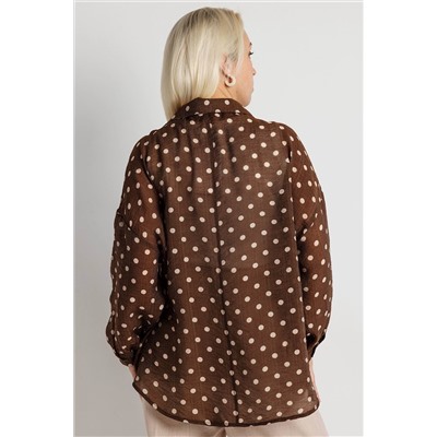 Блузка женская  9609/01/Коричневый