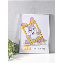 Фоторамка для фото 30×40 см «Радуга», серебро, (пластик)