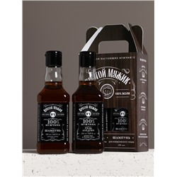 Подарочный набор ЧИСТОЕ СЧАСТЬЕ «Крутой мужик»: гель для душа и шампунь для волос, 2×250 мл