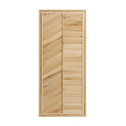 Дверь для бани и сауны, размер коробки 160×70 см, липа, глухая