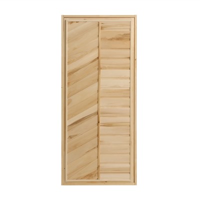 Дверь для бани и сауны, размер коробки 160×70 см, липа, глухая