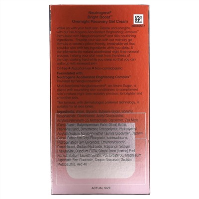 Neutrogena, Bright Boost, Overnight Recovery Gel Cream, 1.7 fl oz (50 ml)