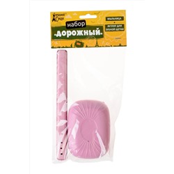 Набор дорожный Домашний Сундук (мыльница + футляр д/зуб. щетки) ДС-135