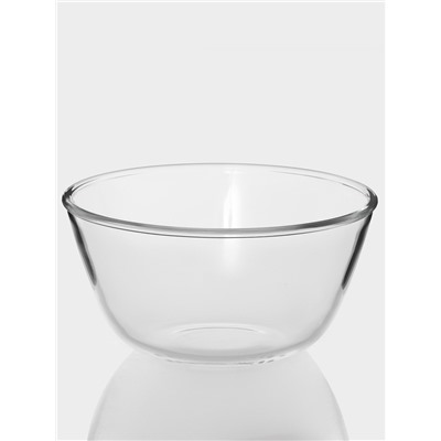 Салатник Доляна Simple, 1.45 л, 19×9.5 см, стекло, прозрачный