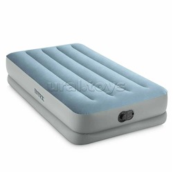 Надувной матрас 99х191х36см со встр. насосом USB 5V, до 136 кг, 64157 INTEX